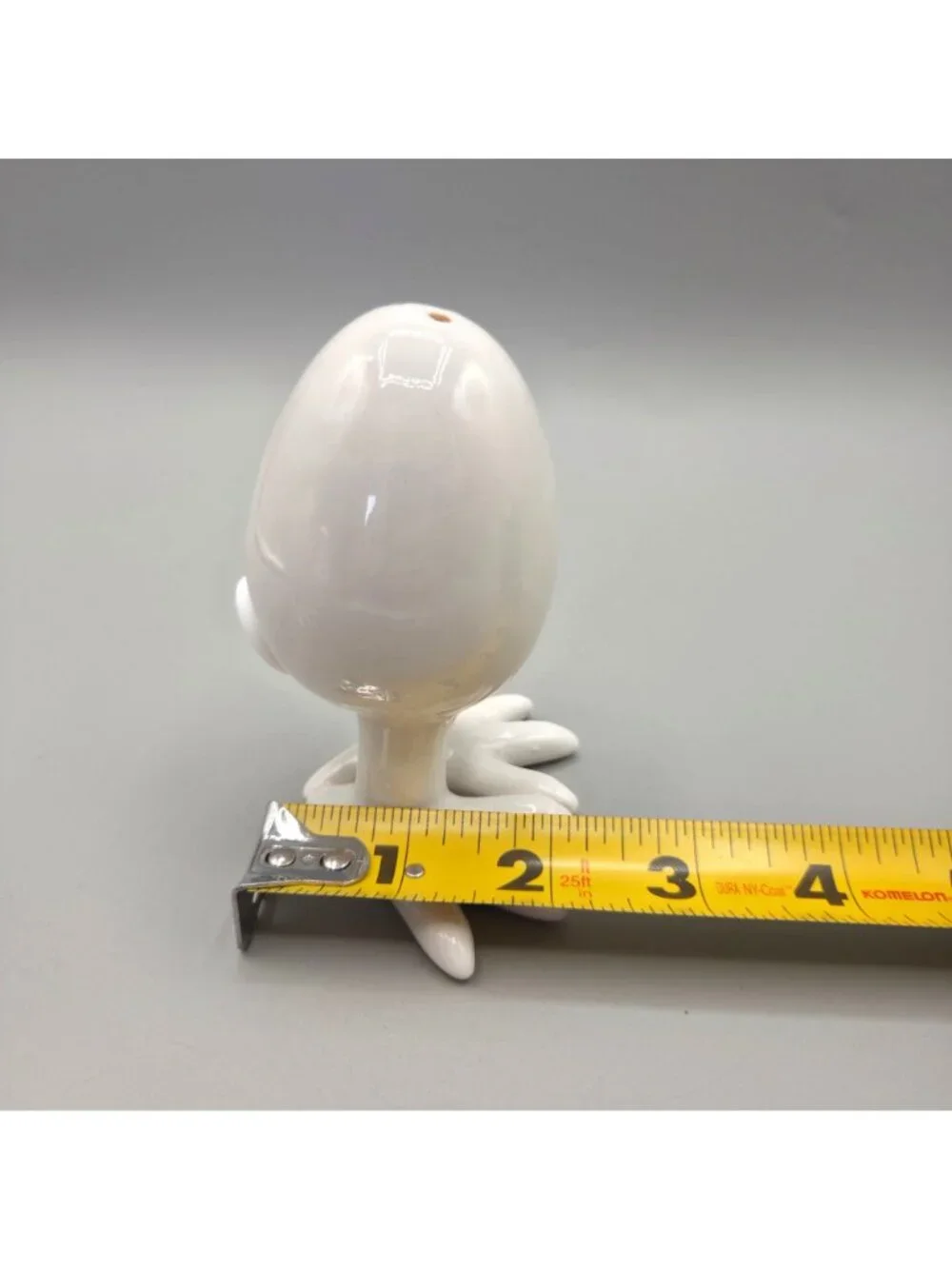 Eggs With Legs Ceramic Salt & Pepper Shakers Eggs Bird Feet White Gloss Finish